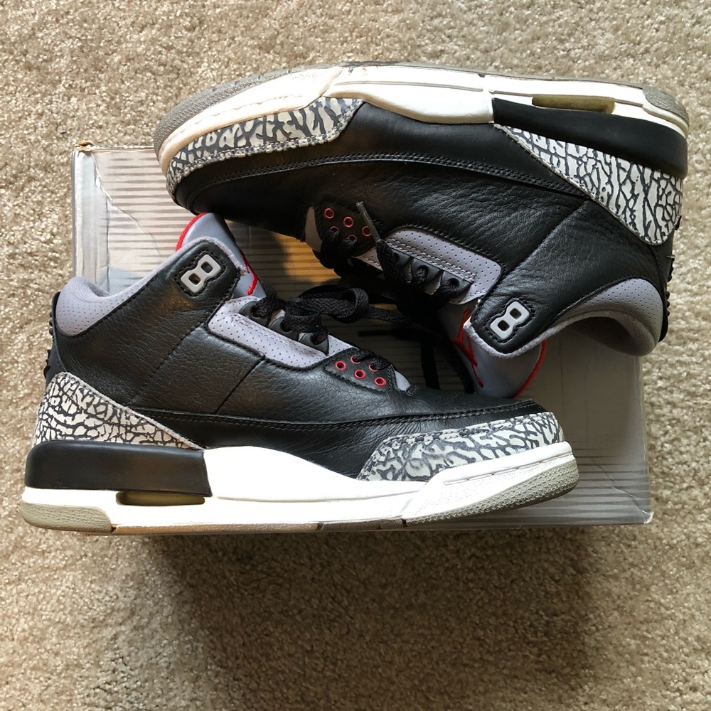 2001 Jordan Black Cement III sz. 8.5